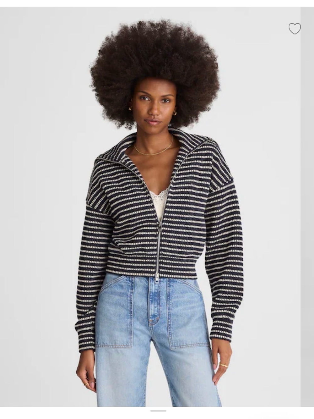 Madewell Zip Up Knit Jacket (size S) - NWT